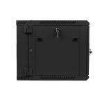 Lanberg rack cabinet 19" double-section wall-mount 9U / 600x600 for self-assembly (flat pack), black