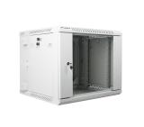 Lanberg rack cabinet 19" double-section wall-mount 9U / 600x600 for self-assembly (flat pack), grey