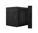 Lanberg rack cabinet 19" double-section wall-mount 12U / 600x600 for self-assembly (flat pack), black