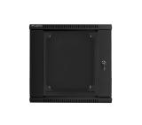Lanberg rack cabinet 19" double-section wall-mount 12U / 600x600 for self-assembly (flat pack), black