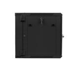 Lanberg rack cabinet 19" double-section wall-mount 12U / 600x600 for self-assembly (flat pack), black