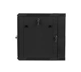 Lanberg rack cabinet 19" double-section wall-mount 12U / 600x600 for self-assembly (flat pack), black
