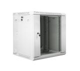 Lanberg rack cabinet 19" double-section wall-mount 12U / 600x600 for self-assembly (flat pack), grey