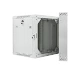Lanberg rack cabinet 19" double-section wall-mount 12U / 600x600 for self-assembly (flat pack), grey