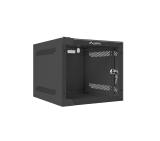 Lanberg rack cabinet 10" wall-mount 4U / 280x310 for self-assembly (flat pack), black