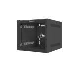 Lanberg rack cabinet 10" wall-mount 4U / 280x310 for self-assembly (flat pack), black