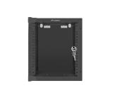 Lanberg rack cabinet 10" wall-mount 6U / 280x310 for self-assembly (flat pack), black