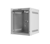 Lanberg rack cabinet 10" wall-mount 6U / 280x310 for self-assembly (flat pack), grey
