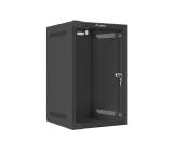 Lanberg rack cabinet 10" wall-mount 9U / 280x310 for self-assembly (flat pack), black