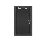 Lanberg rack cabinet 10" wall-mount 9U / 280x310 for self-assembly (flat pack), black