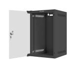 Lanberg rack cabinet 10" wall-mount 9U / 280x310 for self-assembly (flat pack), black