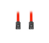 Lanberg SATA DATA II (3GB/S) F/F cable 50cm metal clips, red