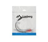 Lanberg mini jack 3.5mm (M) 3 pin -> 2X RCA (chinch) (M) cable 0.2m