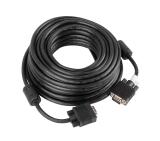 Lanberg VGA M/M cable 15m dual-shielded, 2x ferrite, black