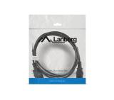 Lanberg extension power supply cable IEC 320 C13 ->  C14 1.8m, black
