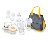 Beurer BY 70 Dual electric dual breast pump, Bottle with anti-colic system, 10 stimulation levels and 10 pumping levels, Memory function, display,2 bottles,Incl. manual pump,Suitable for one and two-sided pumping