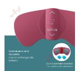 Beurer EM 50 Menstrual Relax, relieve menstrual or endometriosis pain, Combination of heat and TENS, 2 replaceable gel pads,