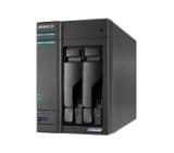 Asustor Lockerstore 2 AS6602T, 2-Bay NAS, Intel Apollo Lake Quad-Core J4125 up to 2.7GHz, 4 GB SO-DIMM DDR4, M.2 Slots (2280 NVMe SSD) x2, GbE x 2, USB 3.2 x 3, HDMI 2.0, WOW (Wake on WAN), WOL, System Sleep Mode, AES-NI hardware encryption