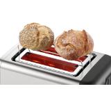 Bosch TAT3P420, Compact toaster,DesignLine,Stainless steel, 820-970 W, Auto power off, Defrost and warm setting, Lifting high