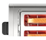 Bosch TAT3P420, Compact toaster,DesignLine,Stainless steel, 820-970 W, Auto power off, Defrost and warm setting, Lifting high