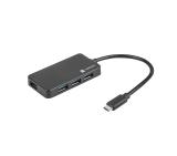 Natec usb 3.0 hub silkworm 4-ports black usb-c