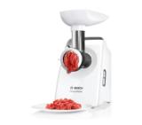 Bosch MFW3X15W, Meat mincer, CompactPower 2000 W, 2,5 kg/min, Fruit press, Sausage attachment, Reverse function, White