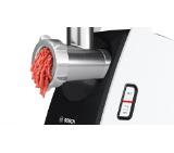 Bosch MFW3X15W, Meat mincer, CompactPower 2000 W, 2,5 kg/min, Fruit press, Sausage attachment, Reverse function, White