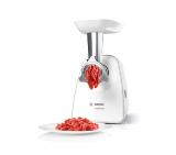 Bosch MFW2510W, Meat mincer, SmartPower Meat mincer from SmartPower range: 1500W, 1,7 kg/min, 2 sieves, 1 sausage horn, no reverse, white