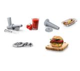 Bosch MFW2510W, Meat mincer, SmartPower Meat mincer from SmartPower range: 1500W, 1,7 kg/min, 2 sieves, 1 sausage horn, no reverse, white
