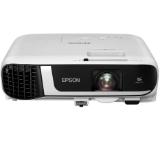 Epson EB-FH52, Full HD 1080p (1920 x 1080, 16:9) 240Hz Refresh, 4 000 ANSI lumens, 16 000:1, VGA, HDMI, USB, WLAN, Speakers, 36 months, Lamp: 36 months or 1 000 h, White