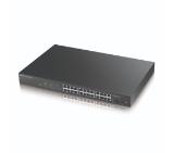 ZyXEL GS1900-24HP v2, 24-port GbE L2 PoE Smart Switch, rackmount, 170 Watt