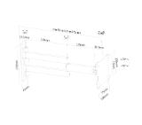 Neomounts Flat Screen Wall Mount (3 pivots & tiltable)