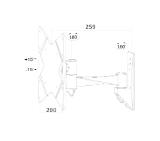 Neomounts Flat Screen Wall Mount (2 pivots & tiltable)