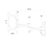 Neomounts Flat Screen Wall Mount (3 pivots & tiltable)