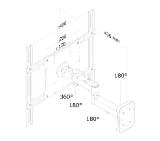 Neomounts Flat Screen Wall Mount (3 pivots & tiltable)