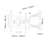 Neomounts Flat Screen Wall Mount (3 pivots & tiltable)