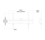Neomounts Flat Screen Wall Mount (fixed) Incl. storage for Mediaplayer/Mini PC