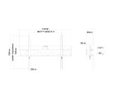 Neomounts Flat Screen Wall Mount (tiltable) Incl. storage for Mediaplayer/Mini PC