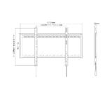 Neomounts Flat Screen Wall Mount - ideal for Large Format Displays (fixed) - 125KG