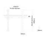 Neomounts Flat Screen Wall Mount (fixed, ultrathin)