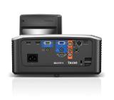 BenQ MW855UST+, DLP, WXGA (1280x800), Ultra Short-throw, 3500 ANSI Lumens, Contrast 10000:1, Vertical lens shift, HDMI 2.0 x2, RJ45, VGA in x1, VGA out,  Audio In/Out, RCA, 10W Speaker x2, Wall mount included, Optional Qcast and Interactive module, 5 kg