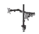 Neomounts Flat Screen Desk Mount (clamp/grommet) for 2 screens, 10"-32"