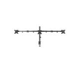 Neomounts Flat Screen Desk Mount (clamp/grommet) for 3 Monitor Screens