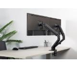 Neomounts Flat Screen Desk Mount (stand/grommet) for 2 screens