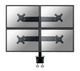Neomounts Flat Screen Desk Mount (clamp) for 4 Monitor Screens