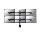 Neomounts Flat Screen Desk Mount (clamp) for 6 Monitor Screens