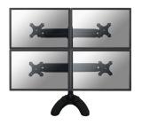 Neomounts Flat Screen Desk Mount (stand/grommet) for 4 Monitor Screens