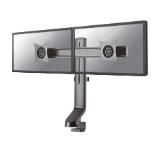 Neomounts Flat Screen Desk Mount (clamp/grommet) for 2 Monitor Screens