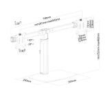 Neomounts Flat Screen Desk Mount (stand) for 2 Monitor Screens