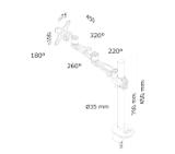 Neomounts Flat Screen Desk Mount (grommet)